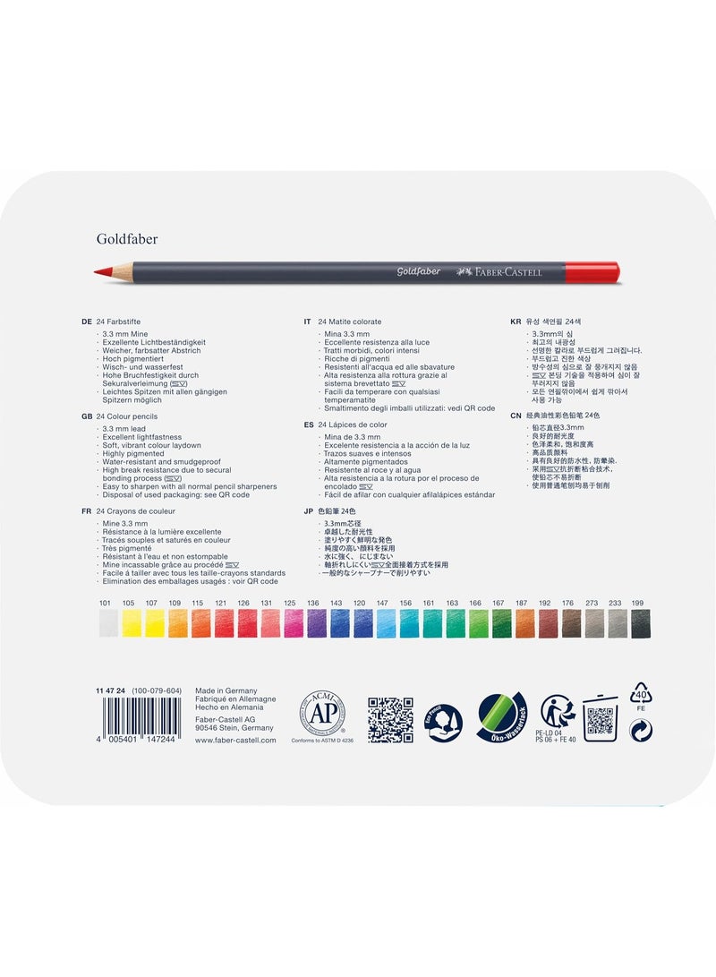 FABER-CASTELL Faber Castell-Goldfaber Color Pencils Set of 24 color - Image 3